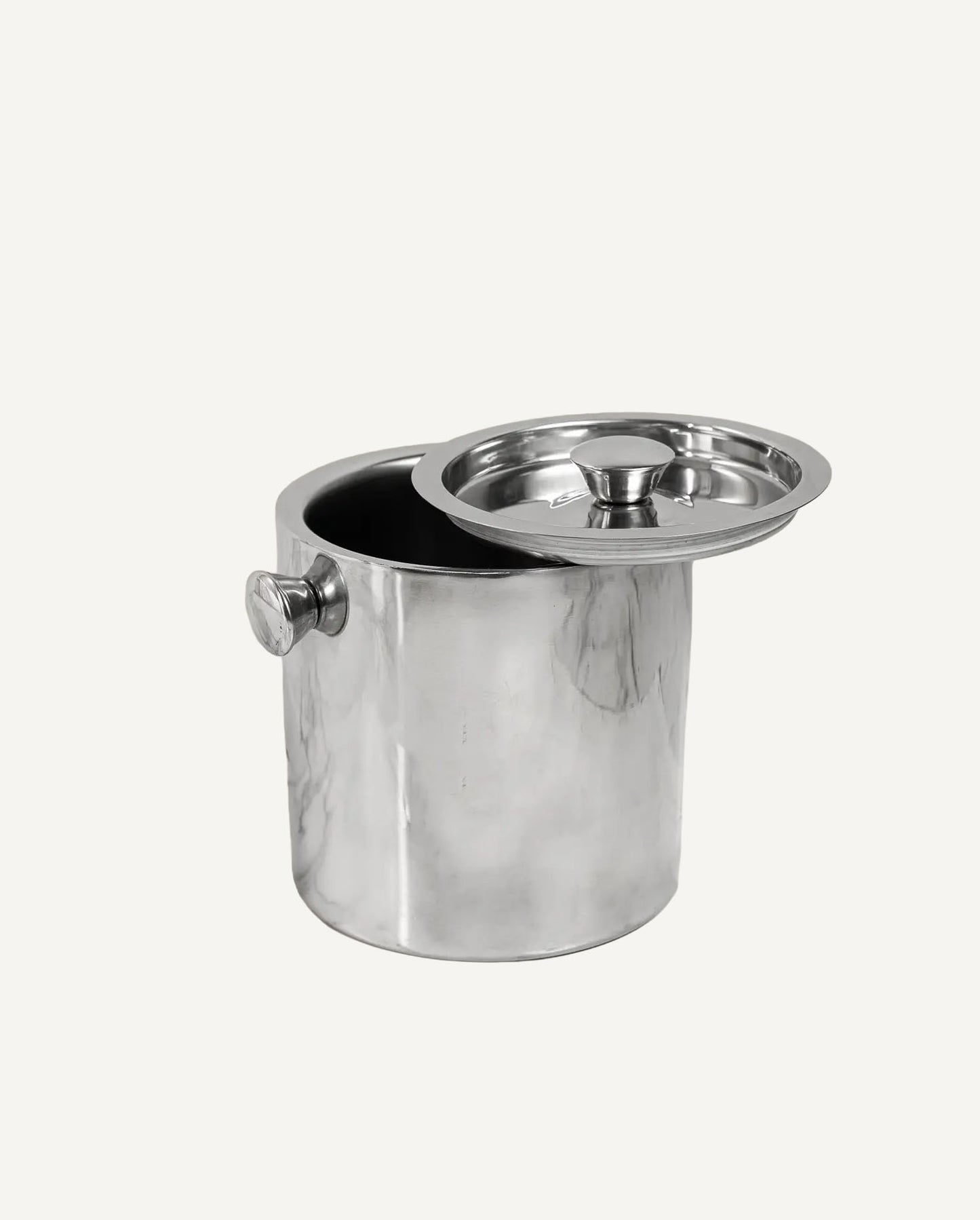 Polished Stainless Steel Ice Bucket with Lid