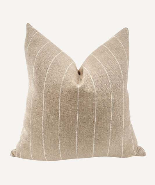 Antique Stripe Linen Pillow