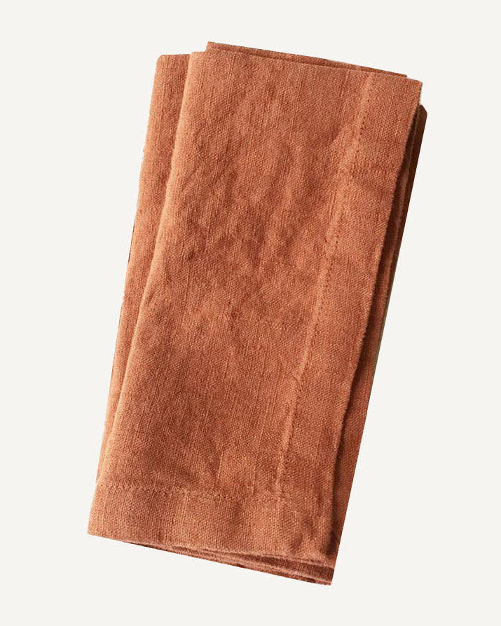 Baked Clay Linen Napkins Set of 2