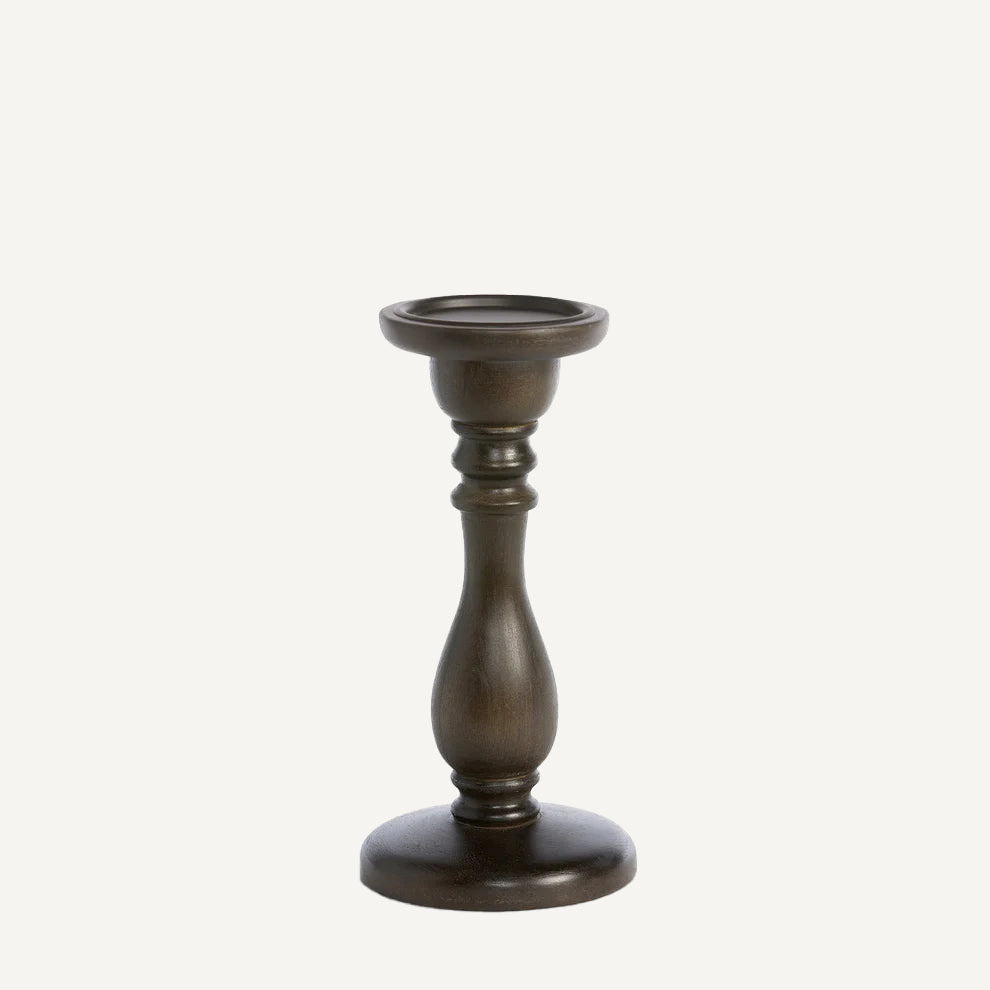 Turned Wood Pillar Holder