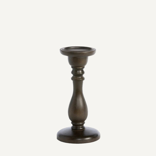 Turned Wood Pillar Holder