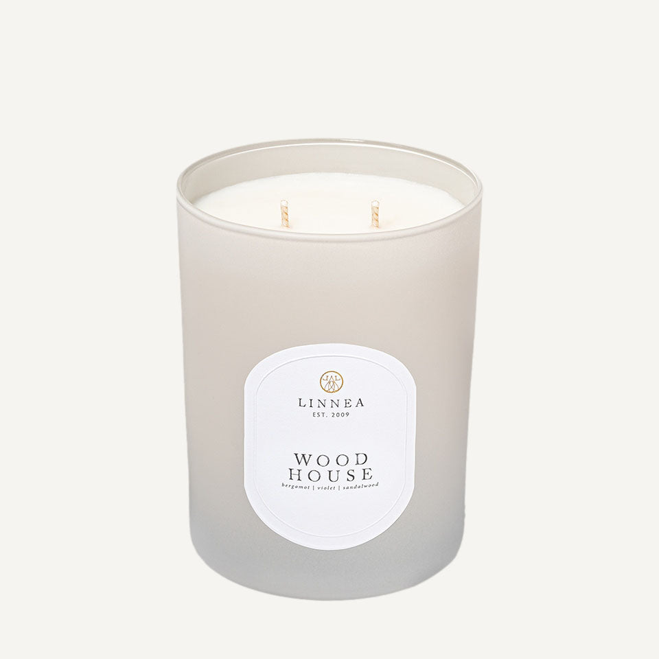 Wood House Candle